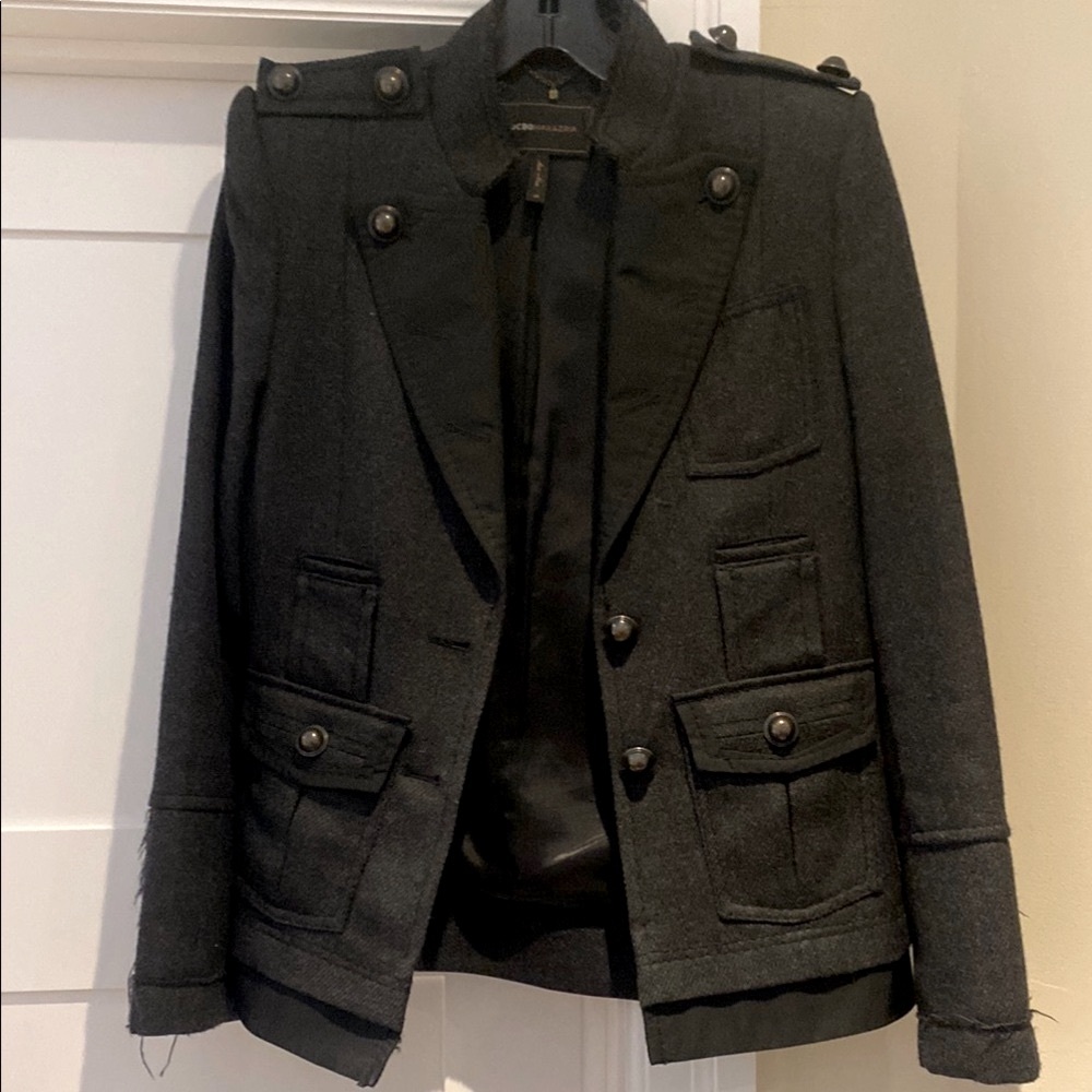 BCBGMaxAzria Wool Military Jacket